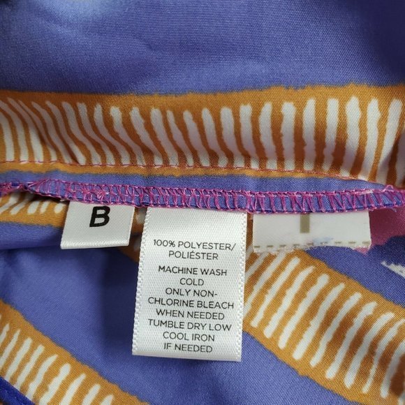 Ann Taylor Loft Boat Neck Scarf Dress Floral Pink Purple Sleeveless XS - Picture 12 of 12